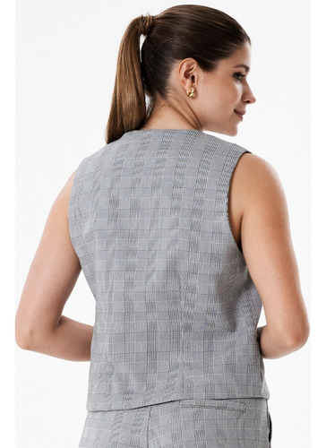 Saco Blazer + Chaleco Mujer Mochi Cuadrille Gales