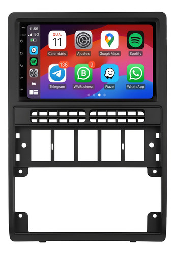 Multimidia Gol G2 1996/2002 Android 13 Carplay 2gb 64gb 7p