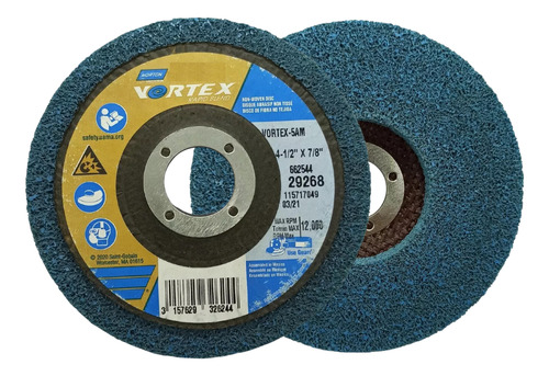 Disco Vortex Rapid Blend 115mm Polimento Inox Metal Norton