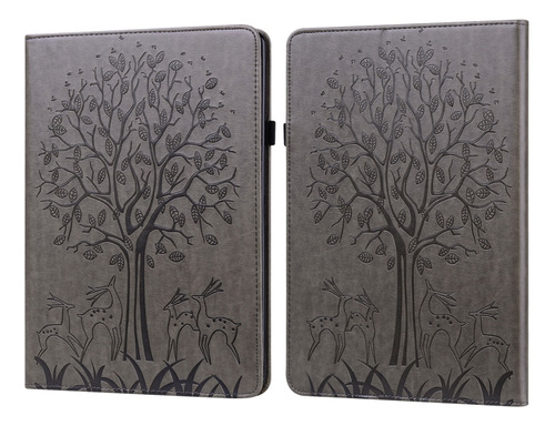 Funda De Tablet Con Diseño De Árbol Y Ciervo Para Amazon Kin