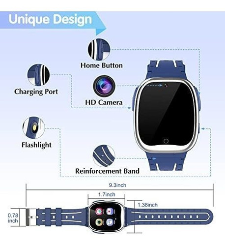 Reloj Inteligente P/niños Litsona De 4-14 Años - Azul