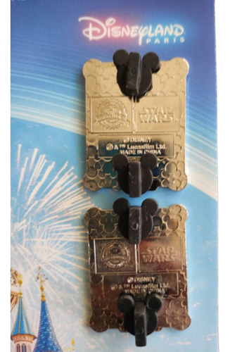 Pin Star Wars Arturito Y Bb-8 En Metal Y Mapa Disney Parks Plateado Arturito Y Bb-8