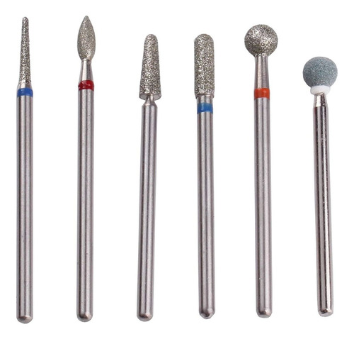 Mzcmsl Russian Cuticle Drill Bit Set With Case,6pcs Cuticle