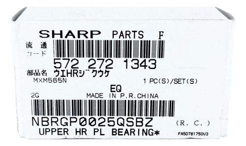 Kit 2 Bujes Rodillo Calor Nbrgp0025qsbz Sharp Mx-m364/m365