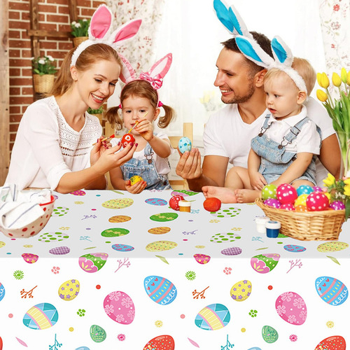 Mantel De Pascua, Mantel Desechable De Plástico Holiday Pa