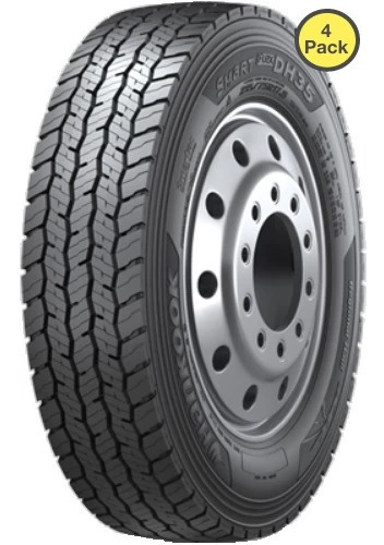 Paq 4 Llantas Hankook Smart Flex Dh35 225/70r19.5 128/126n