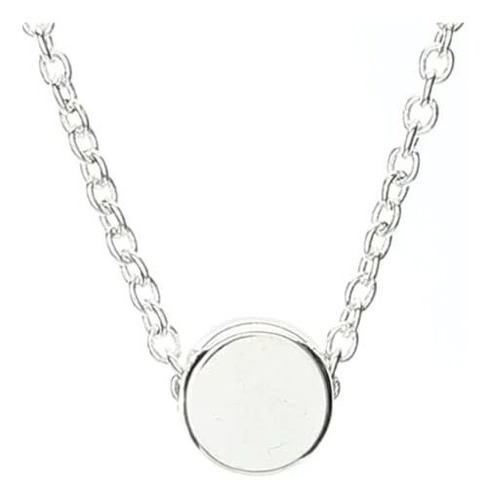 Yfe Simple Collar De Punto Joyería Plata Pequeños Qljwb