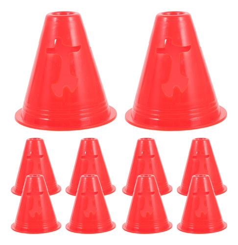 Agility Drills Con Forma De Cono Y Obstáculo, 8 Cm, 10 Unida