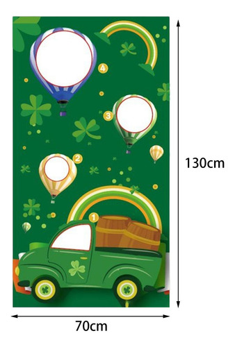 Decoración De Bandera De Juego De Lanzamiento Coche Verde