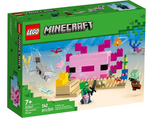 Lego Minecraft Casa Ajolote Panda Llama Nether Champiñon Set
