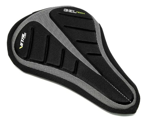 Cubre Asiento De Gel Vital 404256 Color Negro Talle De La Funda L