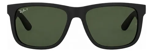 Óculos De Sol Justin Rb4165 Lente Polarizada Uv400 Preto Verde Preto