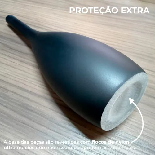 Peça de Xadrez em Cerâmica Preto Brilho - Peão 24x11 :: Primavera Design