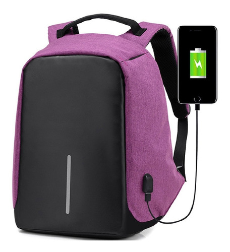 Mochila Backpack Antirrobo Usb Laptop Impermeable Antirobo