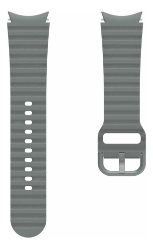 Pulseira Borracha Para Samsung Galaxy Watch 4 Classic 46mm Cor Cinza