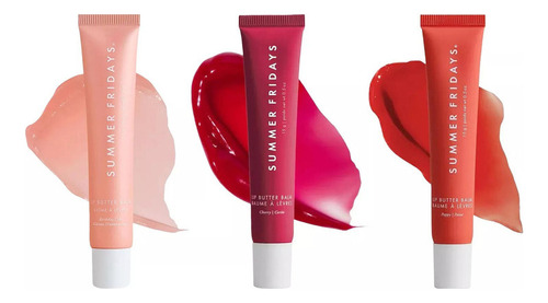 3x Bálsamo Labial Summer Lip Butter Balm Fridays Original