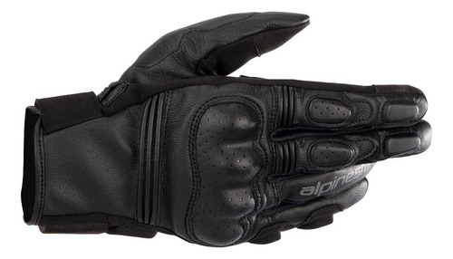 Luva Alpinestars Couro Masculina Phenom Proteção Moto Touch Cor Preto Tamanho M