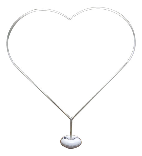 Kit De Arco De Globo En Forma De Corazón Con Base Rellenable