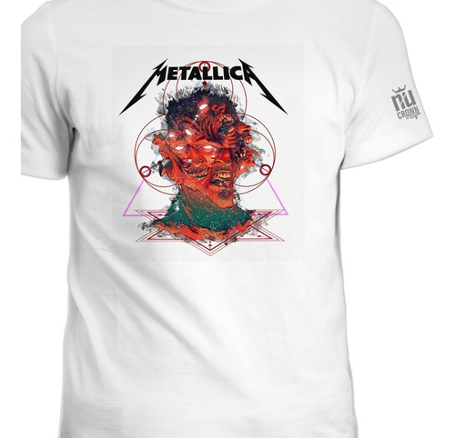 Camiseta Estampada Metallica Rock Musica Banda Hombre Ink