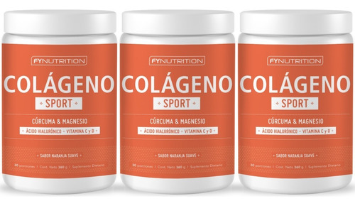 Colágeno Hidrolizado Sport Fynutrition + Magnesio + Cúrcuma 