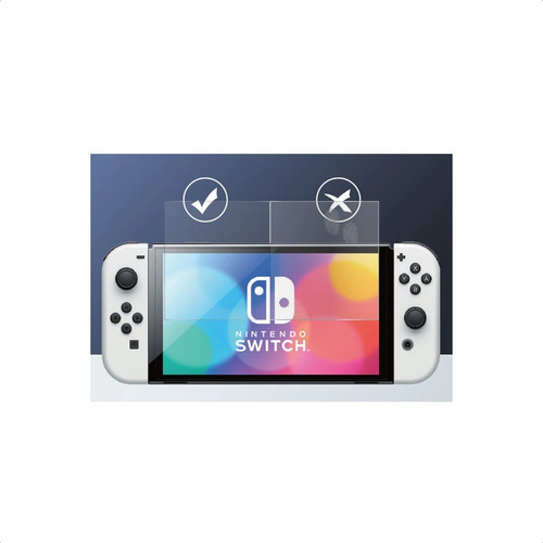 Imagen 4 de 4 de Lamina Protectora Para Nintendo Switch Oled Vidrio Templado