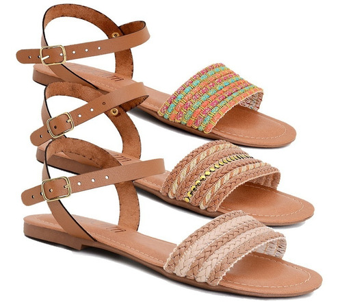 Kit 10 Pares Rasteiras Atacado Rasteirinha Revenda Sandalias | Mercado Livre