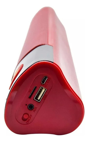 Bocina Triangular Excelente En Sonido Recargable Blue-usb-fm Color Negro