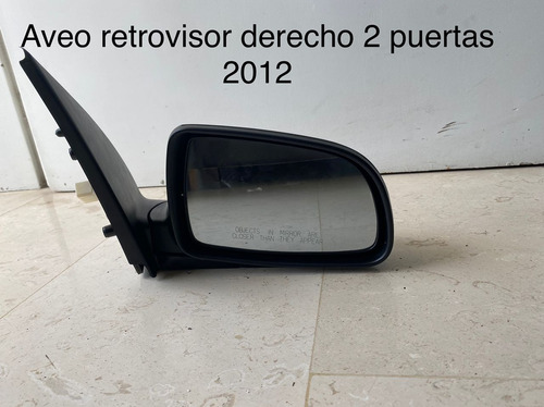 Retrovisor Aveo 2 Puertas 2012 Eléctrico Lado Derecho