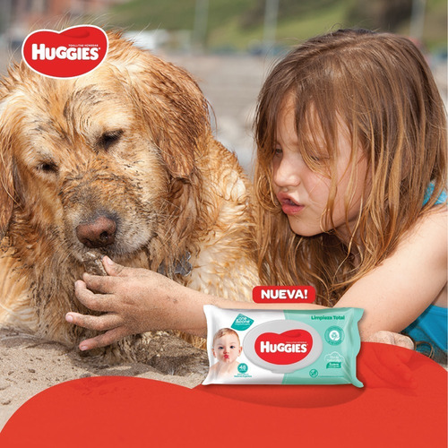 Toallas Humedas Huggies Limpieza Total One&done X48 Pack X 5