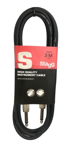 Imagen 1 de 7 de Cable Stagg Plug A Plug 3 Mts Sgc3