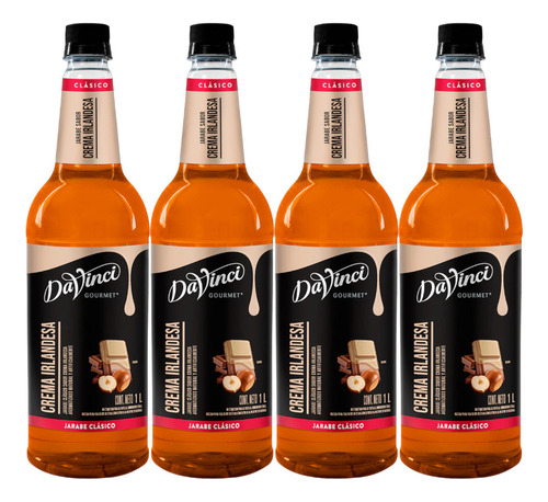 Jarabe Davinci Gourmet Sabor Crema Irlandesa - Pack 4 Pz