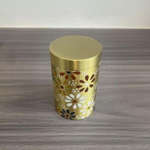 Lata De Té De Latón, Lata De Té Portátil Con Tapa, Bote