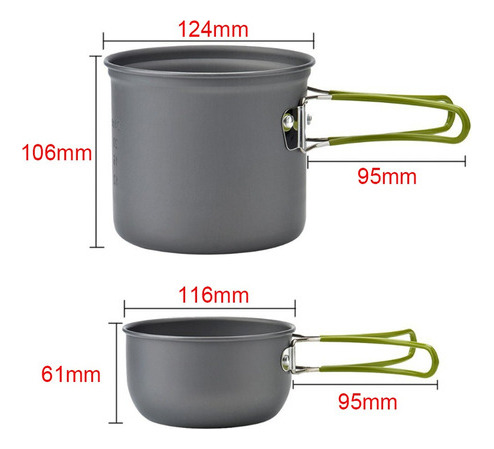 Conjunto De Utensílios De Cozinha Para Acampamento Ultralig