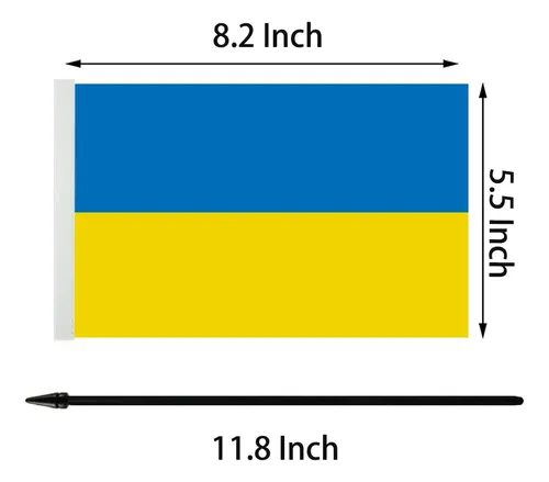 Bandera De Mesa De La Amistad De Estados Unidos Y Ucrania, B
