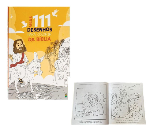 Livro Meus 111 Desenhos Para Colorir Da Bíblia Infantil