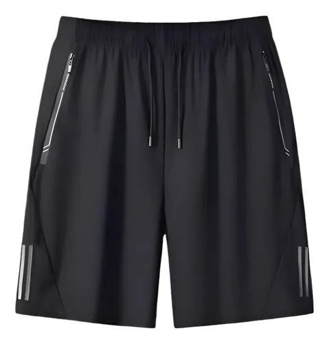 comprar Short Masculino Bermuda 2 Bolsos Zíper Secagem Rápida Fina