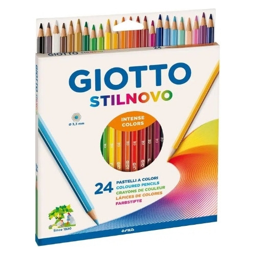 Set De 24 Lapices De Colores Marca Giotto Stilnovo  