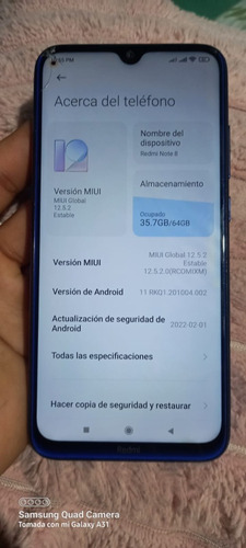 Celular Xiaomi Redmi Note 8 64gb 4gb