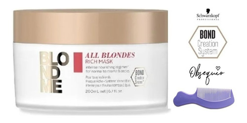 Schwarzkopf Blondme Tratamiento - mL a $554