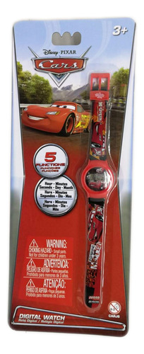 Reloj Digital Cars Disney Pixar 5 Funciones Sharif Express Color de la malla unico Color del bisel unico Color del fondo unico