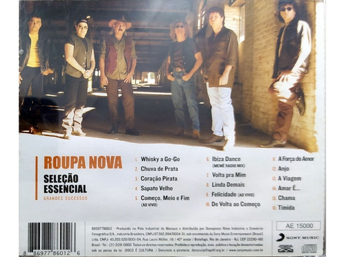 Imagem 2 de 4 de Cd Roupa Nova Seleção Essencial