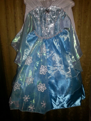 Disfraz Elsa Frozen Talla 5/6 Original Disney De Usa