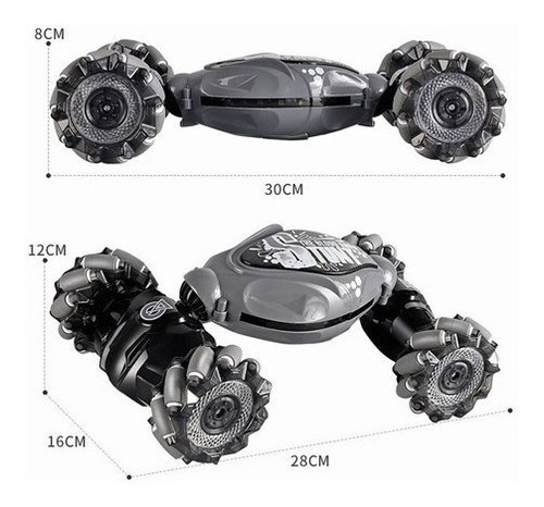 ¡nuevo! Jzrc Cart Rc Stunt Con Senso De Control Remoto [u]