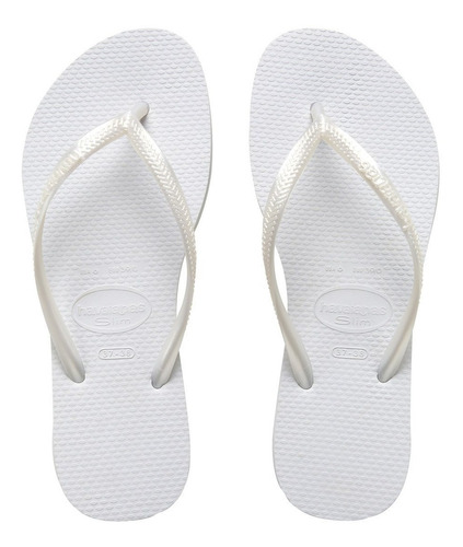 Ojotas Havaianas Slim Branco Mujer - Big Buey -