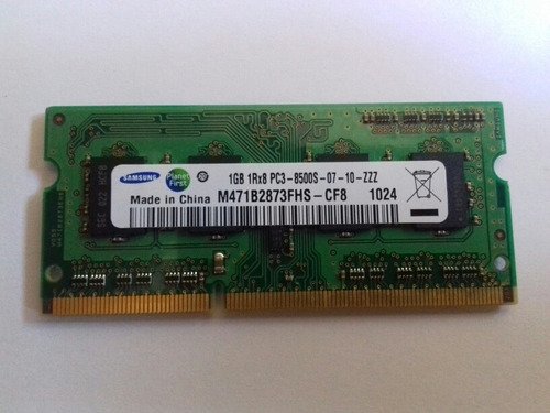 Memoria Ram Ddr3 1066 Mhz Samsung 1gb Rx8 Pc3 8500s Sodimm