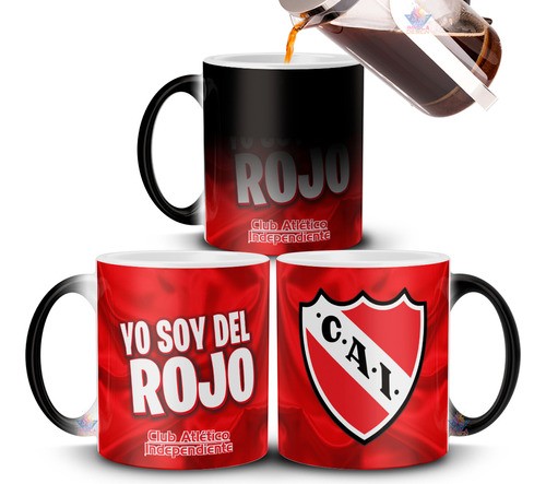 Taza Mágica Club Atlético Independiente Avellaneda Rojo 