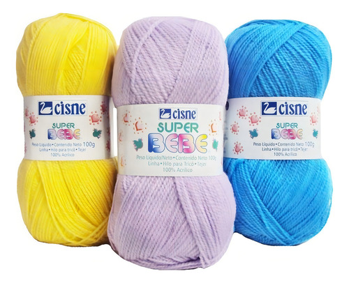 Lã Cisne Super Bebê 100g Super Macia Cor Consultar