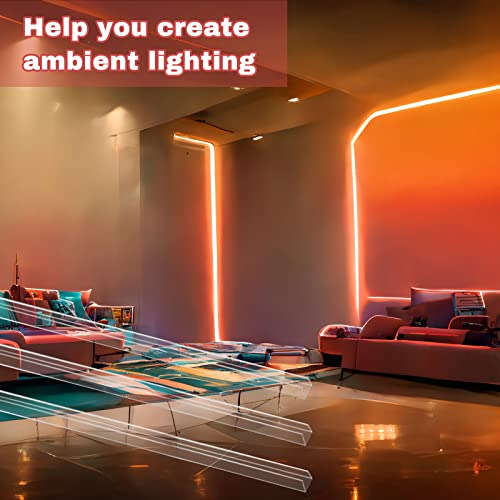 Canaleta Montaje Luz Led Neon Flex 3.3ft