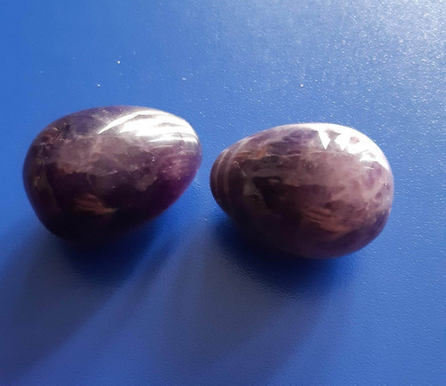 Set De 2 Piedras Huevo De Roca Amatista - Envio Inc.