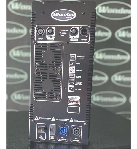 Modulo In Box 4000 Watts 2 Ohms Ampl. Sub Caixa Wonder